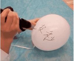 皮秒激光的气球效果实验